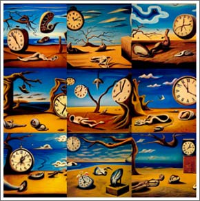 versiones de los relojes de Dali